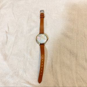 Faux Leather Watch